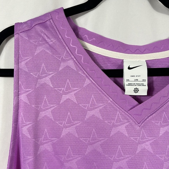 Nike Dri-Fit Purple & White Basketball Jersey Tank Top | Size 3XL - Picture 6 of 13
